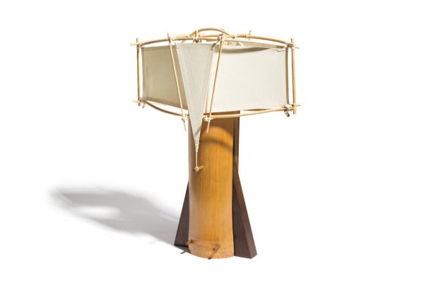 Muriel Garderet — Sculptural bamboo table lamp