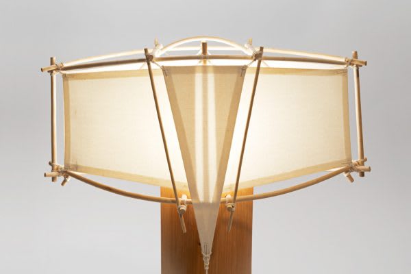 Muriel Garderet — Sculptural bamboo table lamp