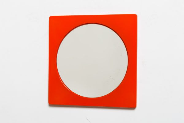 Attr. Verner Panton — Enameled mirror