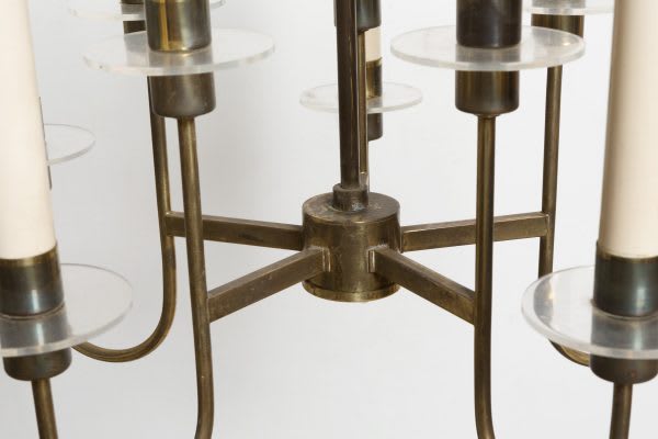 Brass chandelier