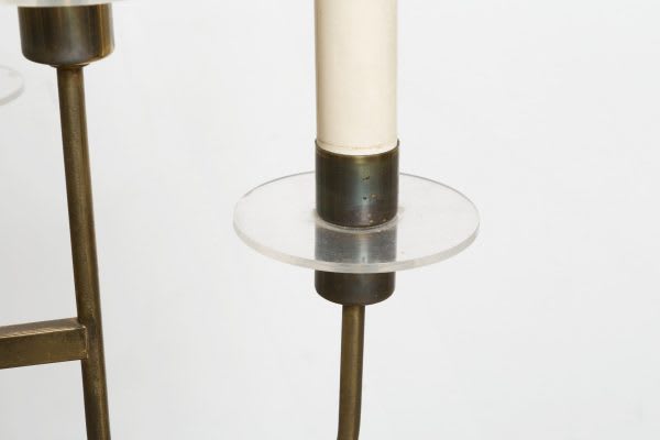 Brass chandelier