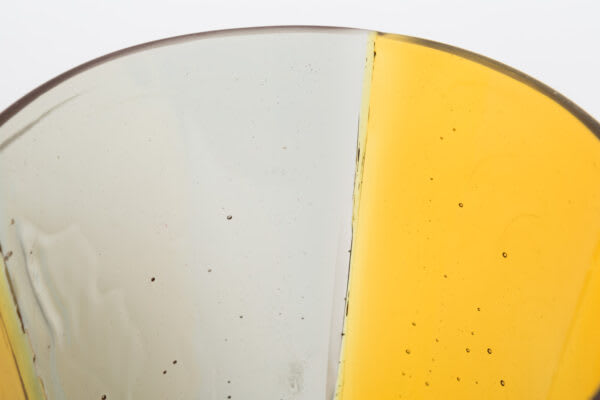 Enzo Mari — Two 'Cono II Strisce' vases by Enzo Mari