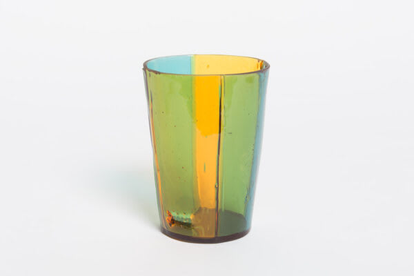 Enzo Mari — Two 'Cono II Strisce' vases by Enzo Mari