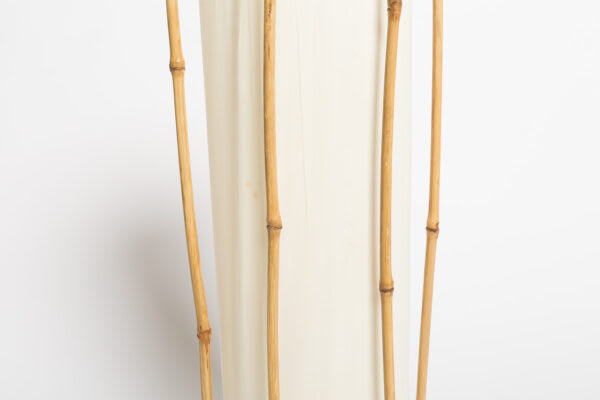 In the style of Louis Sognot — Bamboo floor lamp