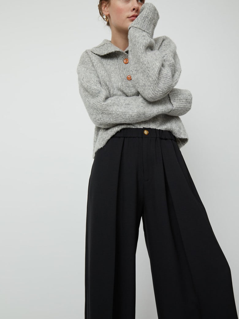 Slouchy Trousers Black