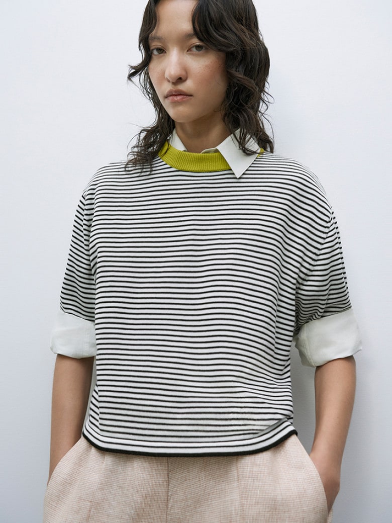 Cotton Striped T-Shirt Lima