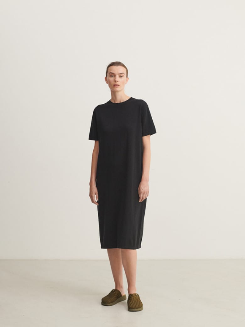 High Twist Tee Dress Black