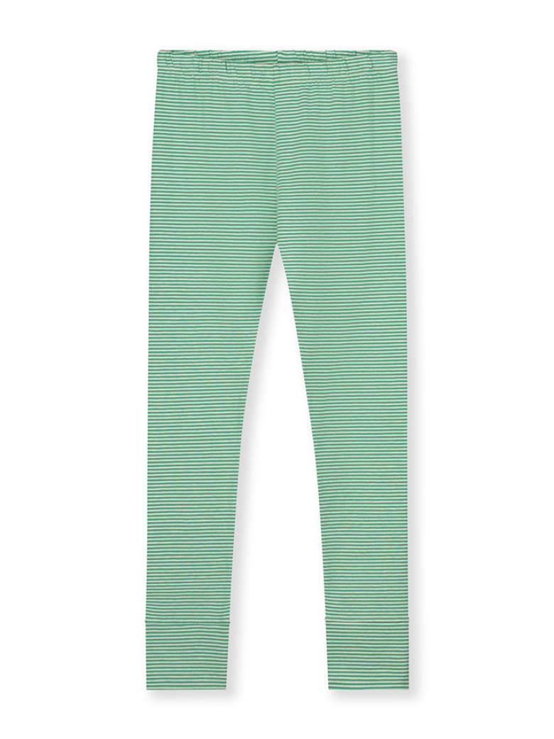 Leggings Bright Green/Cream