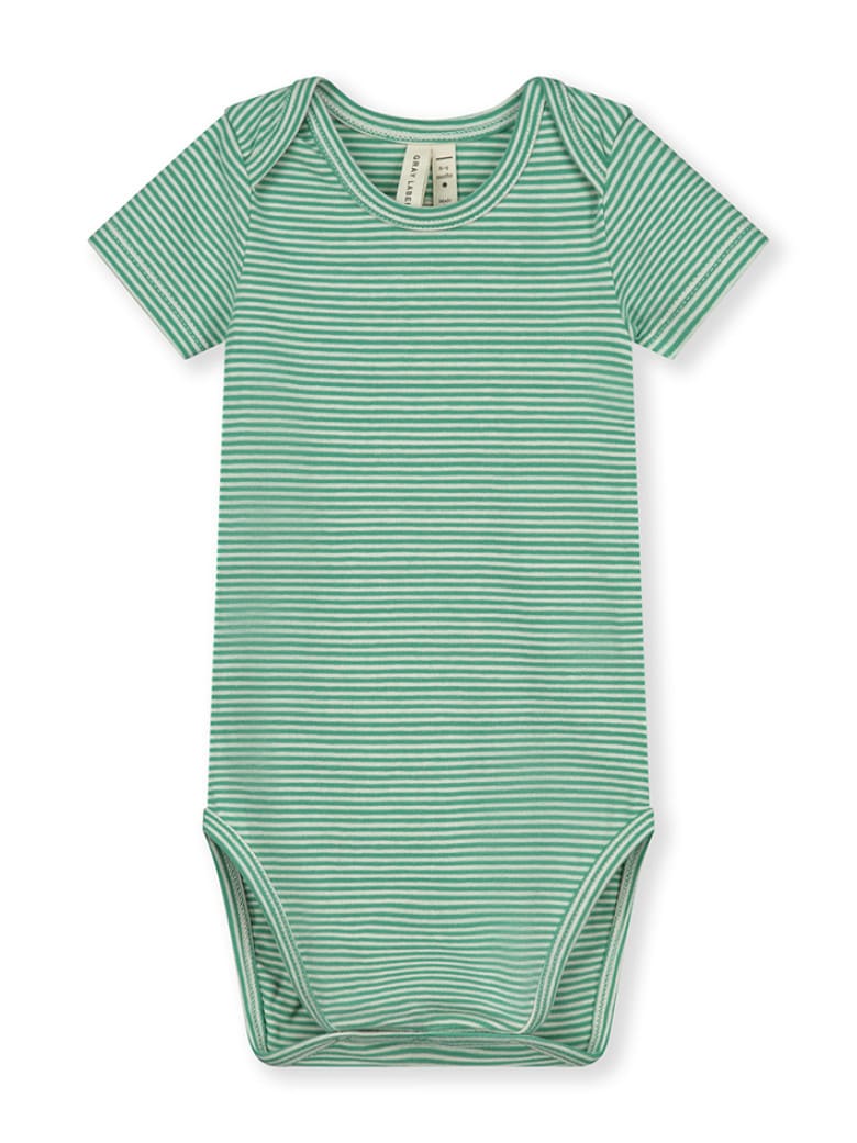 Baby Onesie Bright Green/Cream