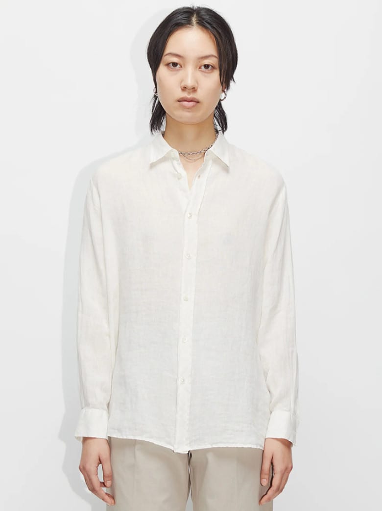 Elma Edit Linen Shirt Offwhite