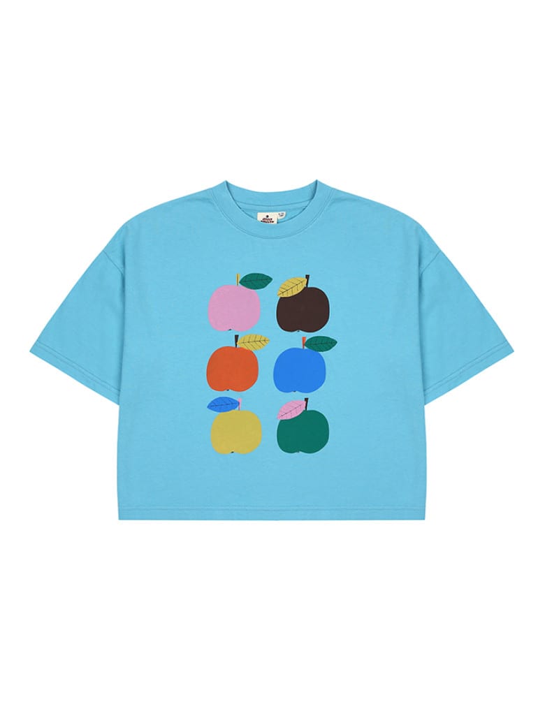 Colorful Apple T-Shirt Light Blue