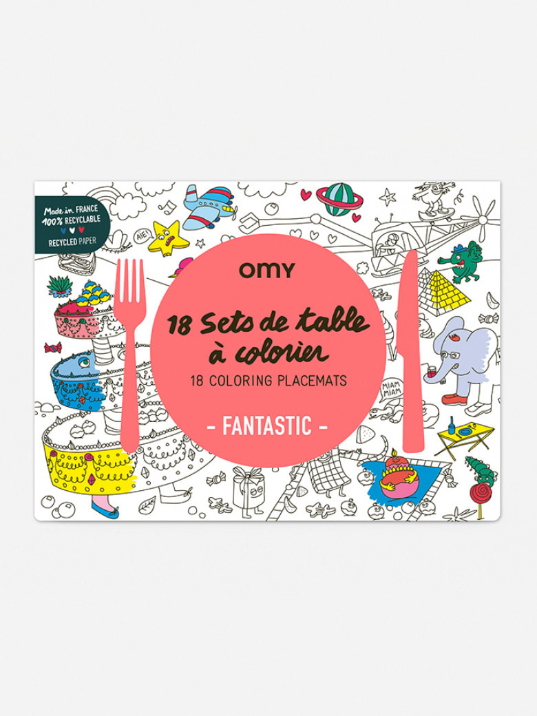 Fantastic Coloring Paper Placemats