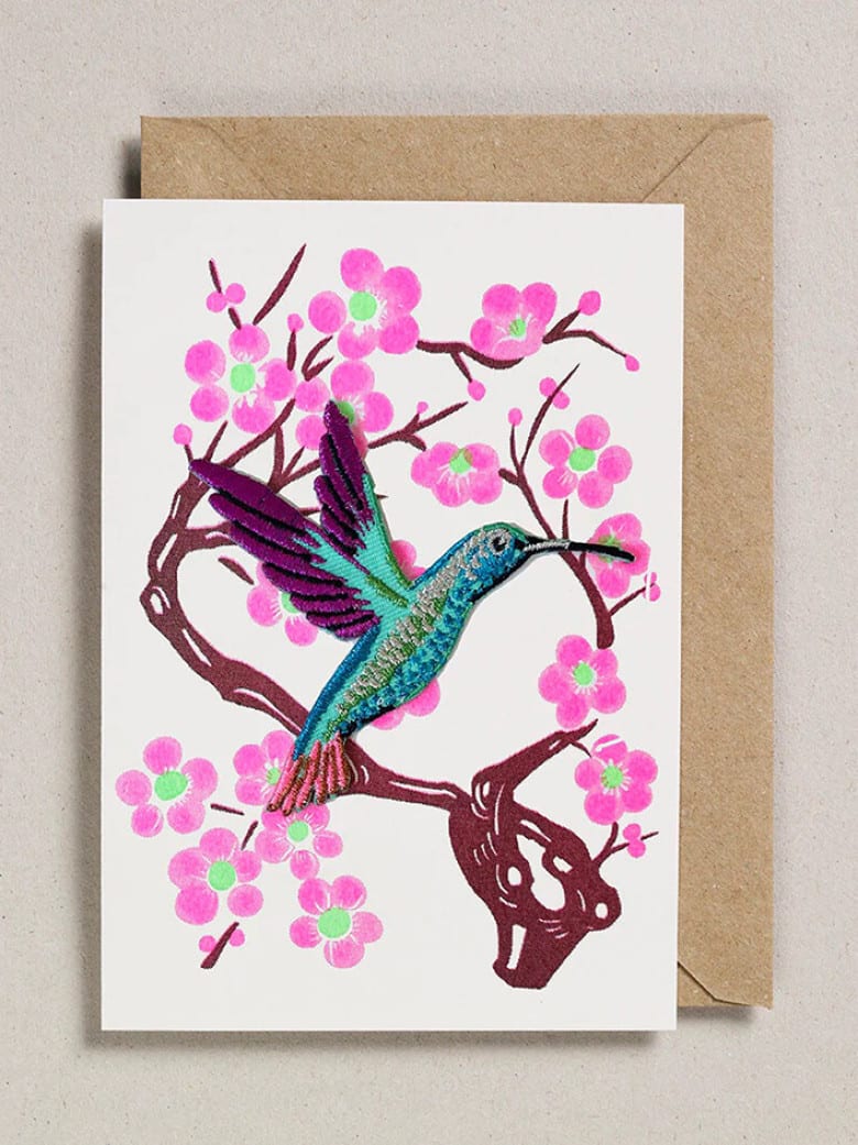 Patch Card Hummingbird