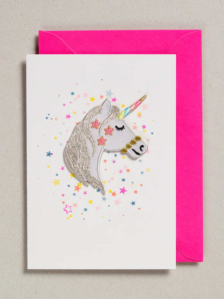 Patch Card Unicorn Head