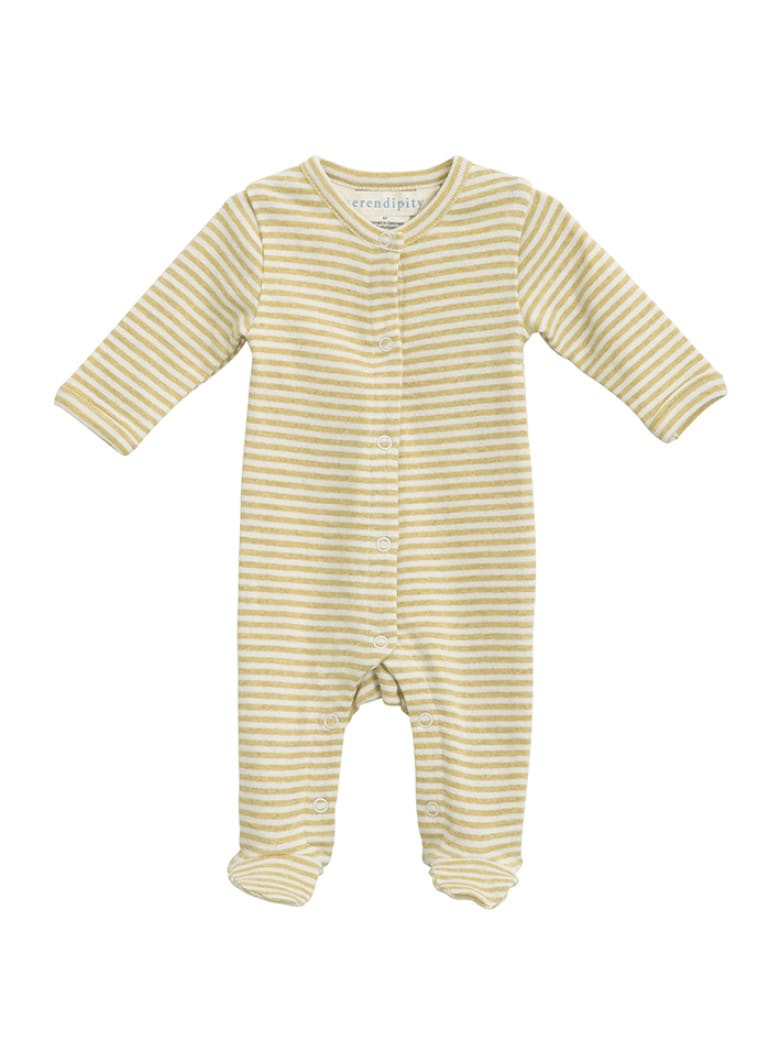 Newborn Stripe Suit Chamomille Offwhite