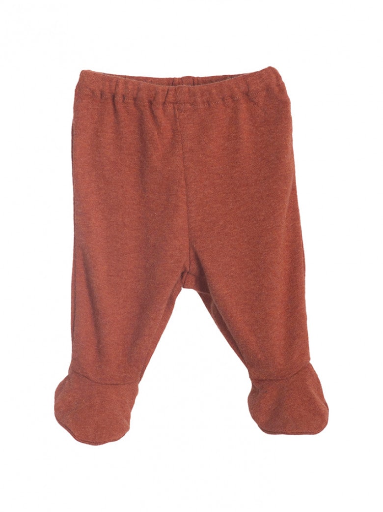 Newborn Pants with Feet Rust