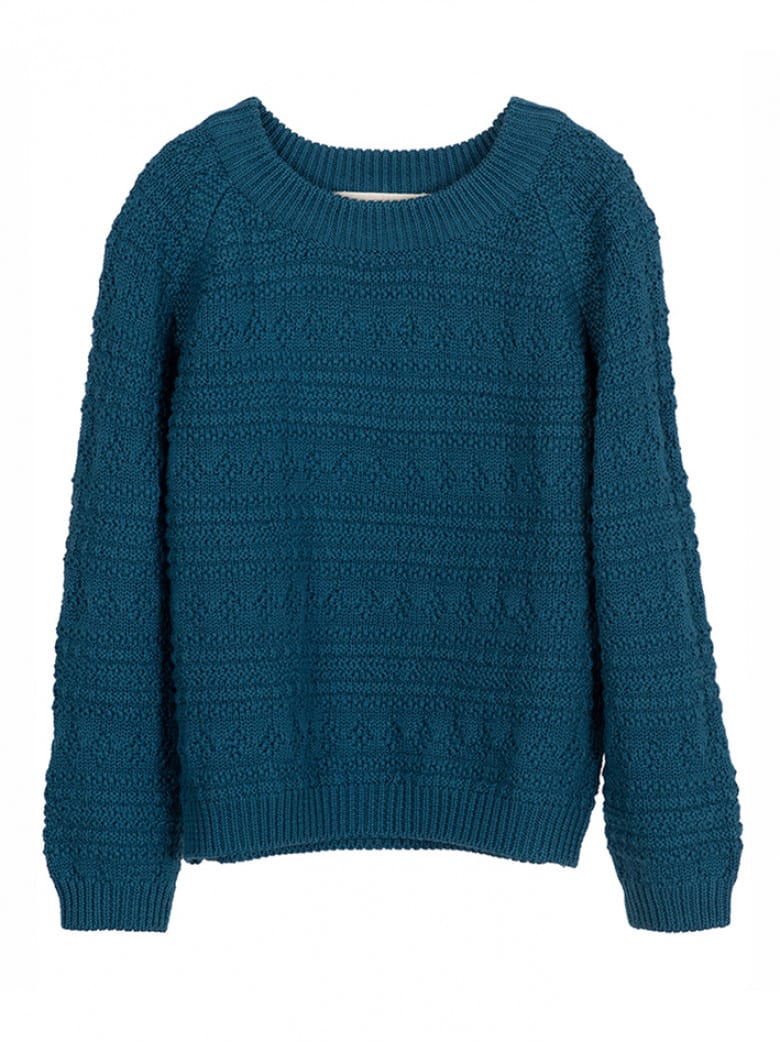 Texture Sweater Sea