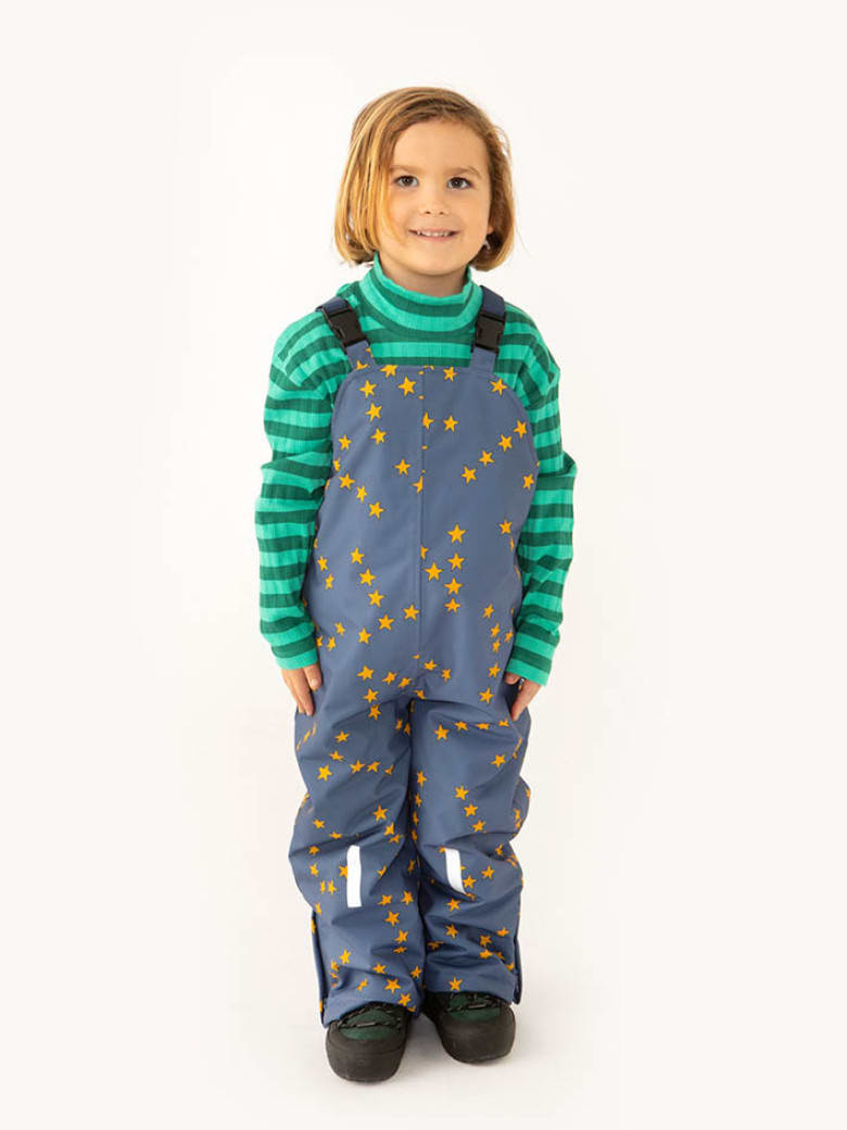 Tiny Stars Snow Dungarees Light Navy