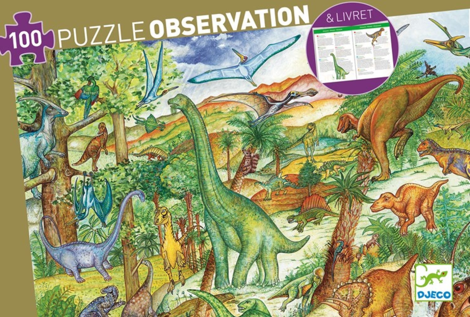 Puzzle Observation – Dinosaurier 100 Teile