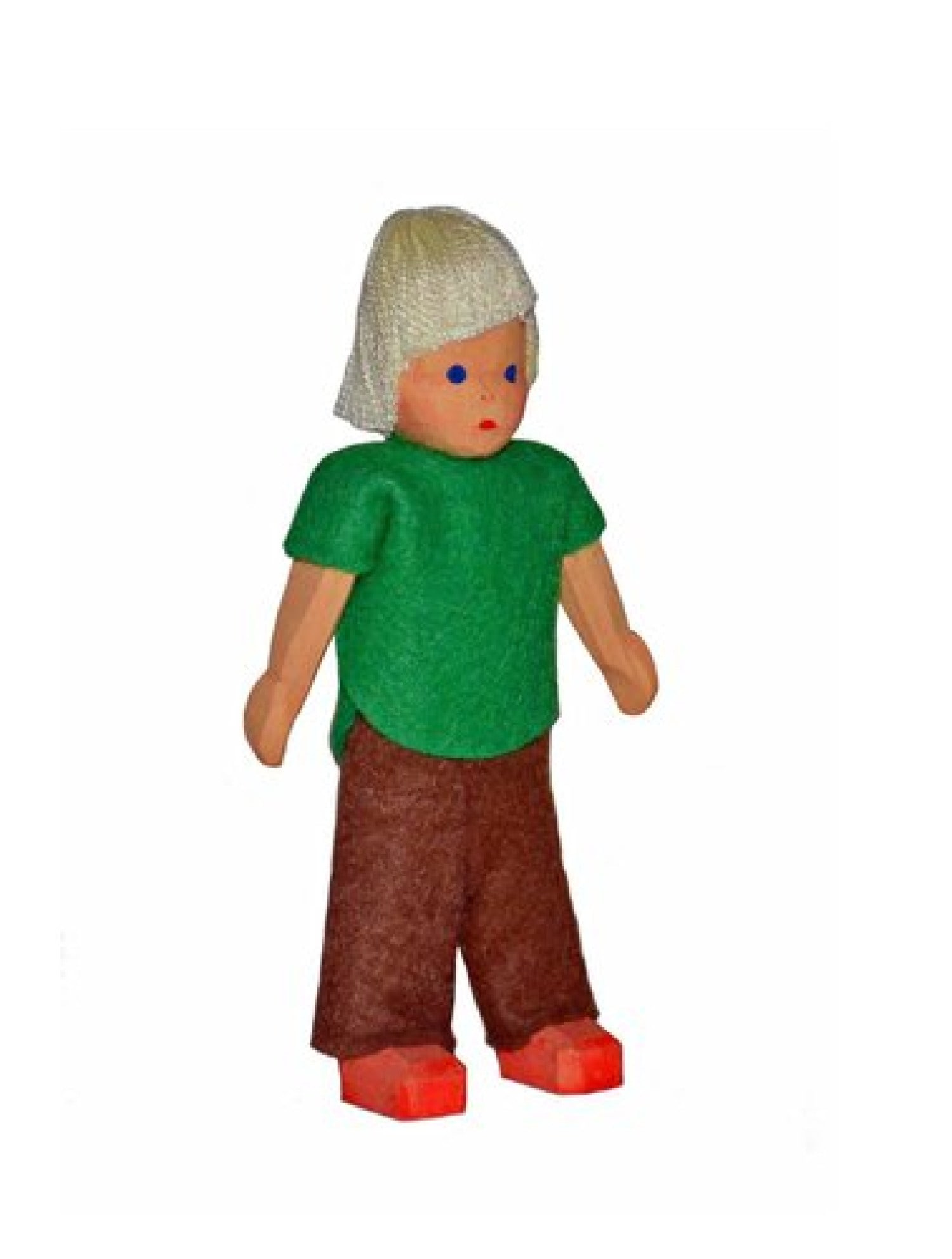 Puppenstubenfigur Junge, gross, blond