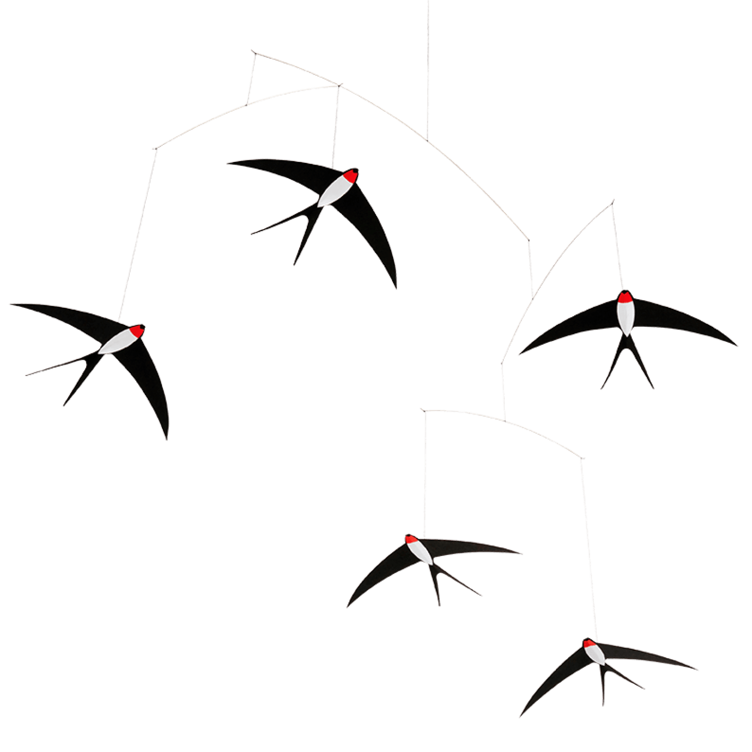 Mobile Five Flying Swallows