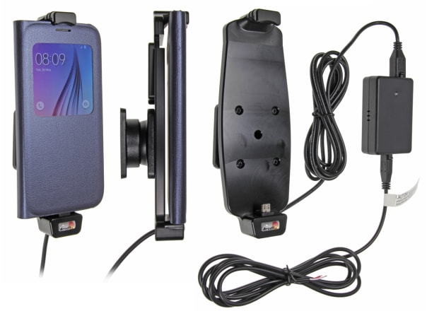 Active holder for fixed installation for Samsung Galaxy S6