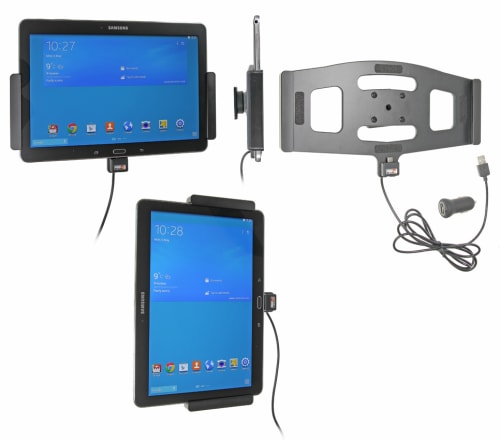 Active holder with USB-cable and cig-plug adapter for Samsung Galaxy Tab PRO 10.1 SM-T520