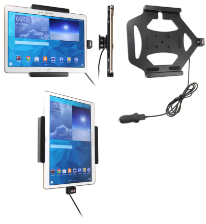 Active holder with USB-cable and cig-plug adapter for Samsung Galaxy Tab S 10.5 SM-T805