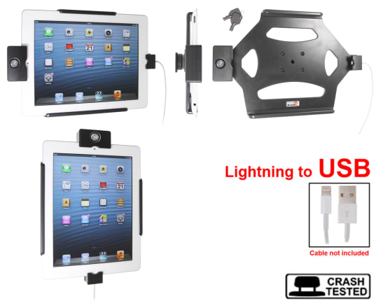 Holder with key-lock for Apple iPad With Retina (Lightning Connector)