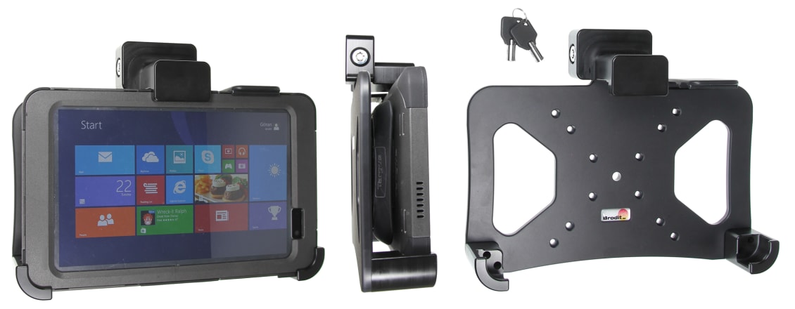 Holder with key-lock for Dell Venue 8 Pro