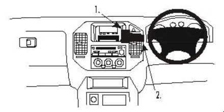 ProClip for Mitsubishi Pajero 00-06 (RHD)