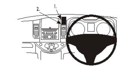 ProClip for Nissan Note 06-12 (RHD)