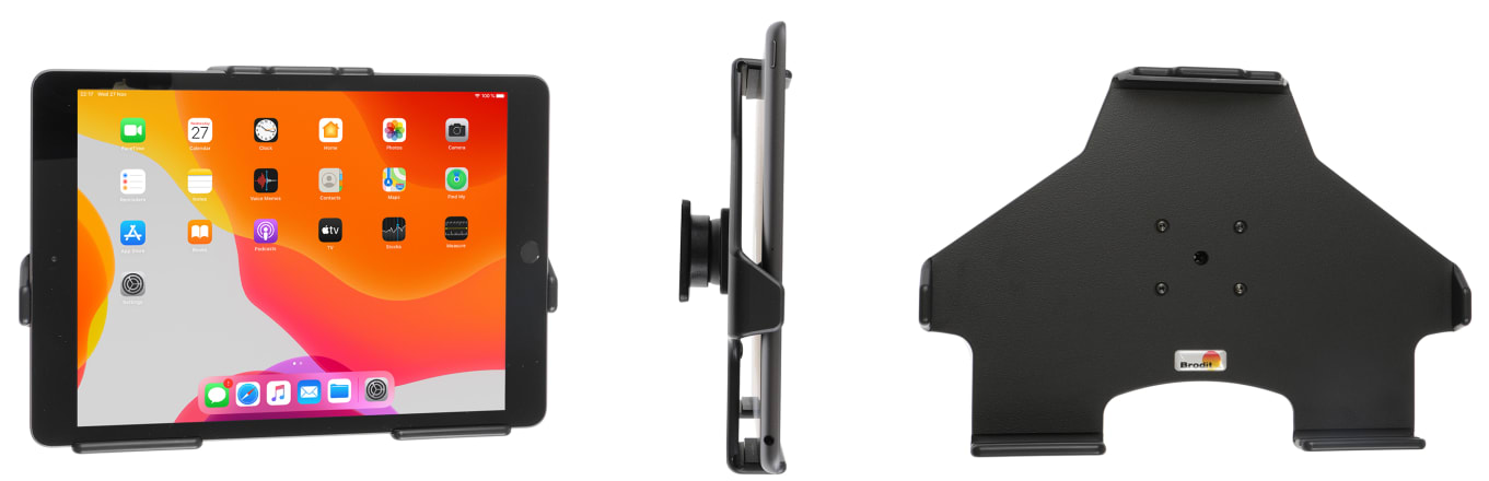 Passive holder with tilt swivel for Apple iPad 10.2 8th Gen (A2428, A2429, A2430, A2270)