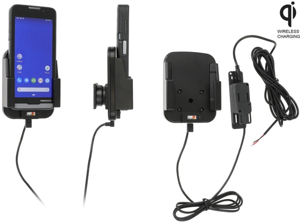 Qi wireless active holder for fixed installation for Datalogic Memor 20