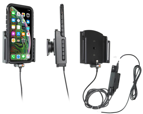 Active holder for fixed installation for Apple iPhone 11 Pro Max