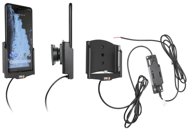 Active holder for fixed installation for Google Pixel 3 XL