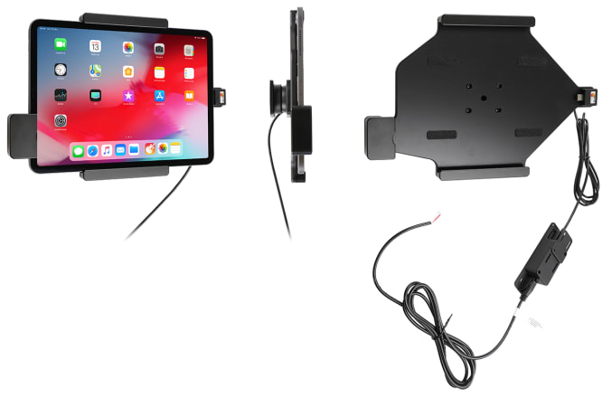 Holder with spring-lock for Apple iPad Pro 11 2018 (A1980, A2013, A1934, A1979)