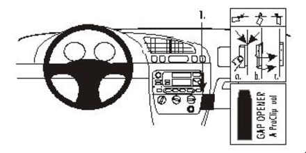 ProClip for Ford Puma 02-09 (LHD)