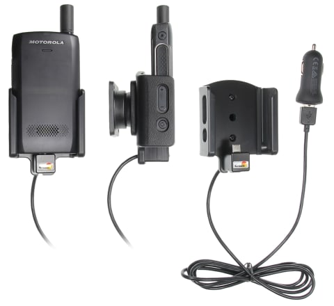 Active holder with USB-cable and cig-plug adapter for Motorola ST7000