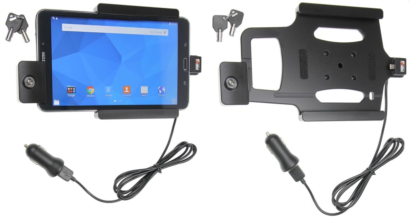 Holder with key-lock for Samsung Galaxy Tab 4 8.0 SM-T335