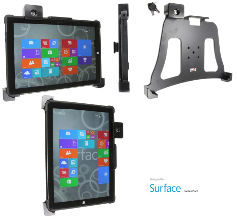 Holder with key-lock for Microsoft Surface Pro 3