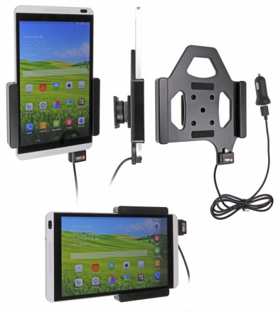 Active holder with USB-cable and cig-plug adapter for Huawei MediaPad M1 8.0