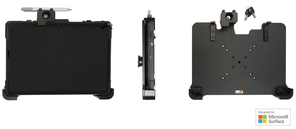 Holder with key-lock for Microsoft Surface Pro 8