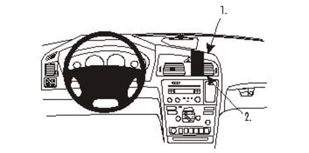 Extra-strength ProClip for Volvo XC70 00-07 (LHD)