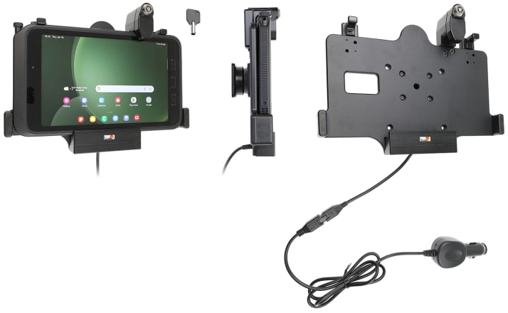 Holder with key-lock for Samsung Galaxy Tab Active 5 SM-X300/SM-X306B