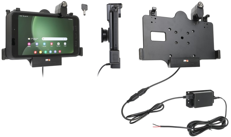 Holder with key-lock for Samsung Galaxy Tab Active 5 SM-X300/SM-X306B