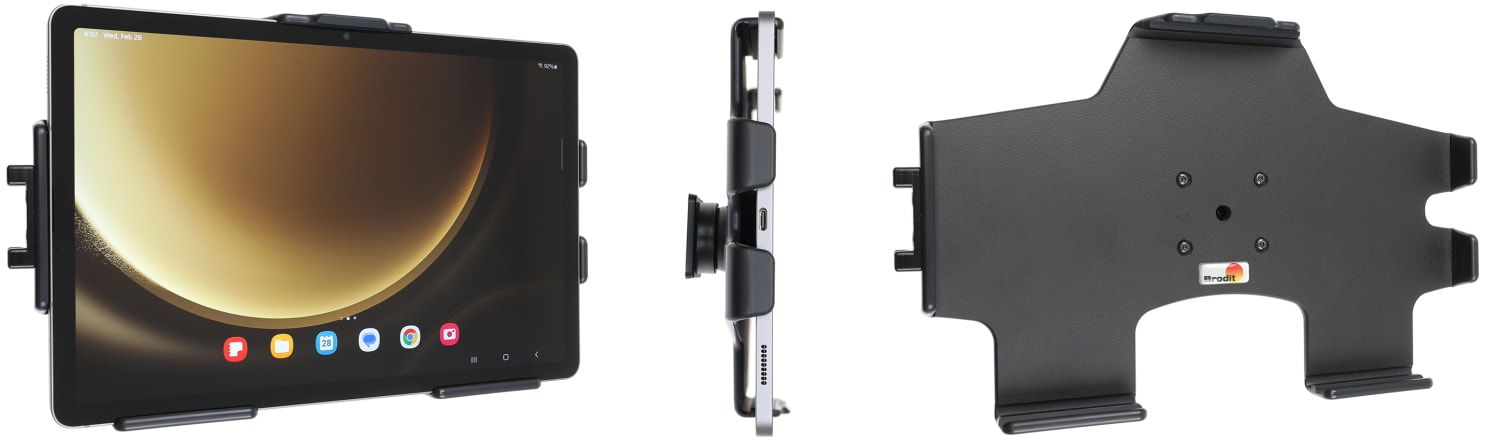 Passive holder with tilt swivel for Samsung Galaxy Tab S9 FE SM-X51x