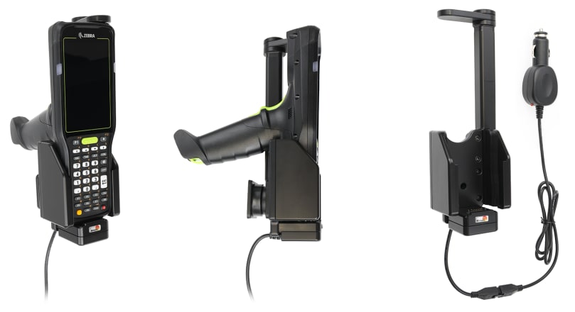 Active holder with cig-plug for Zebra MC3400