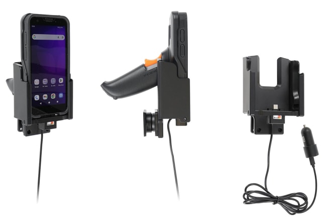 Active holder with USB-cable and cig-plug adapter for Datalogic Memor 35