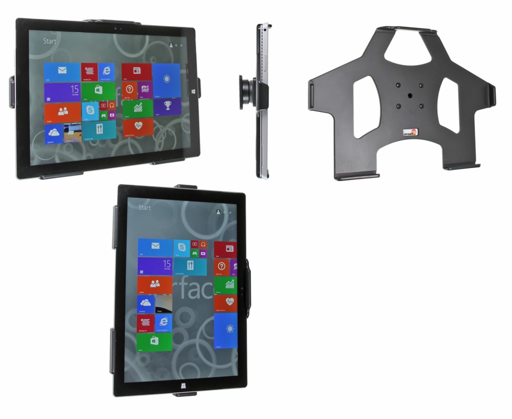 Passive holder with tilt swivel for Microsoft Surface Pro 3